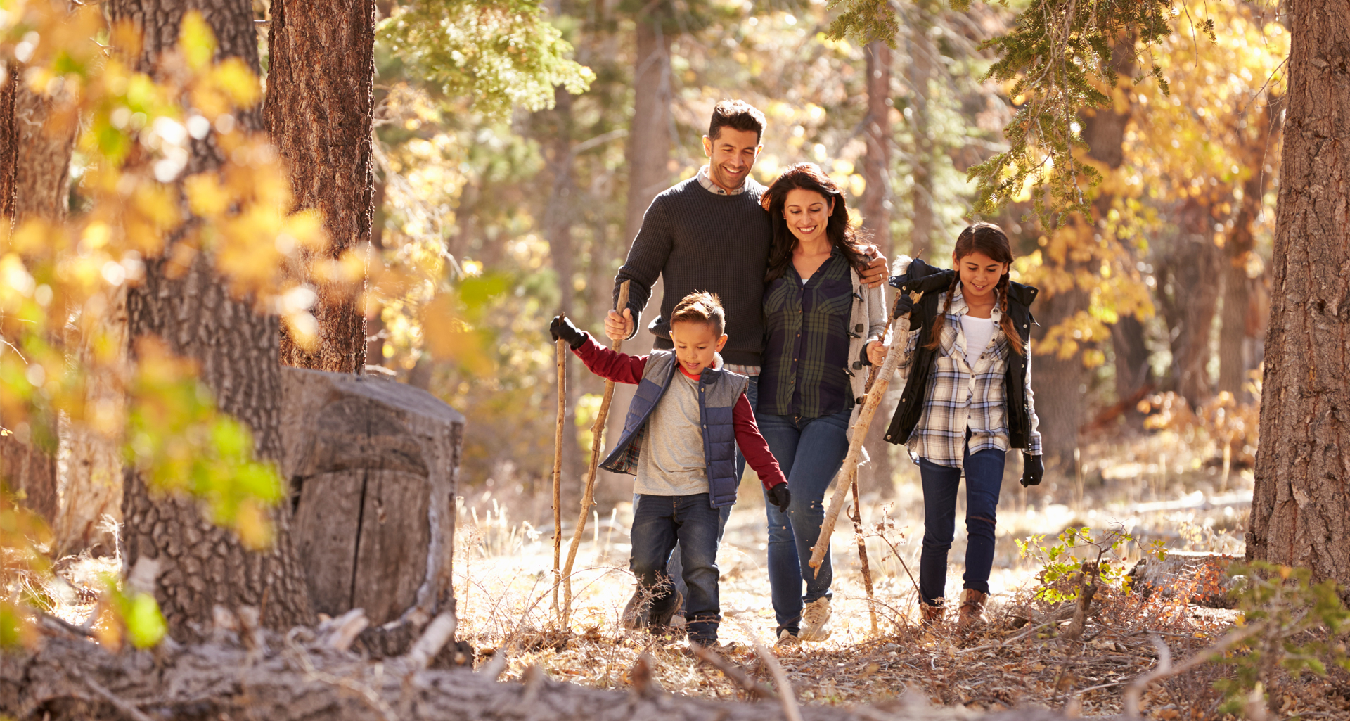 Familia en Bosque de Niebla